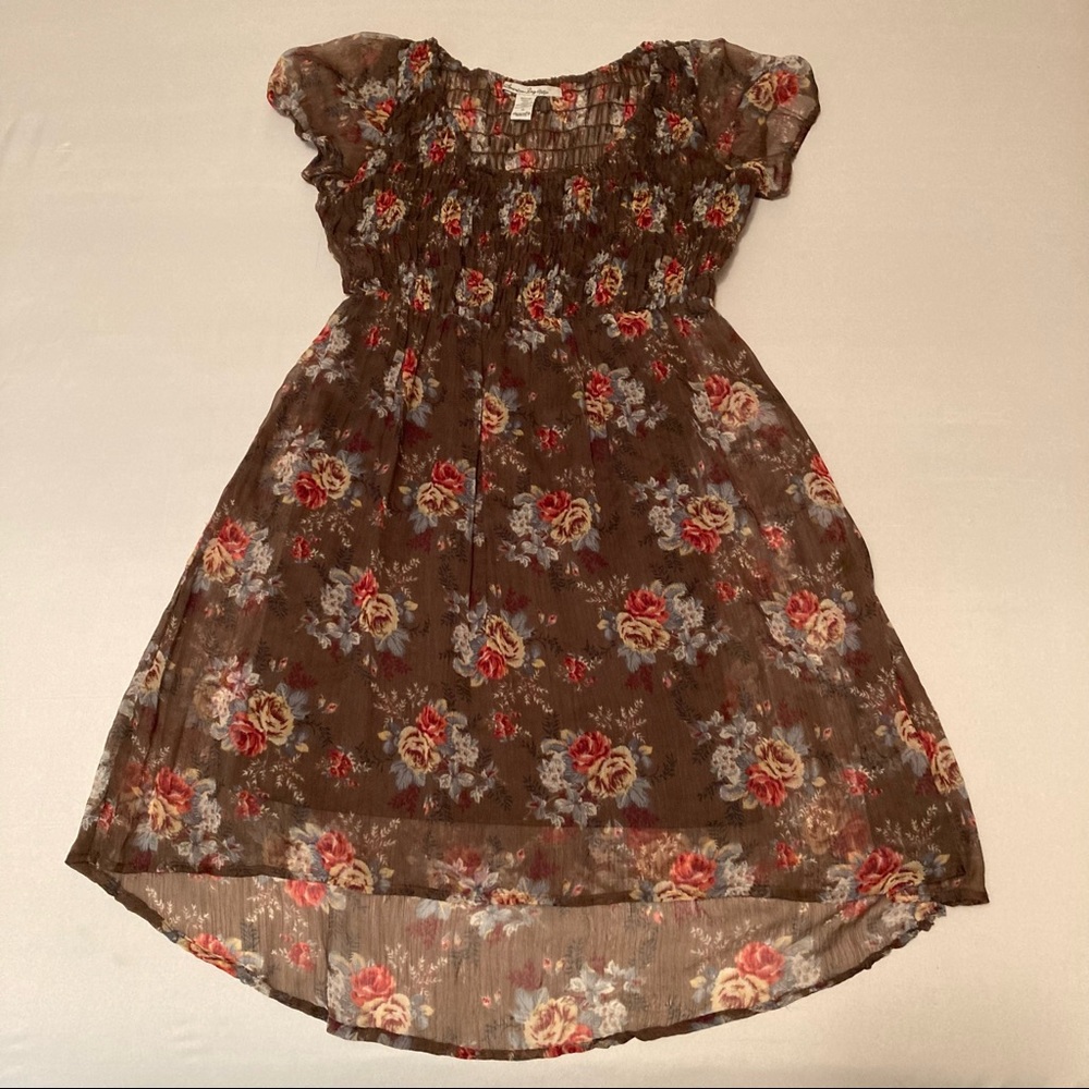 AMERICAN RAG Floral Ruffle Mini Dress